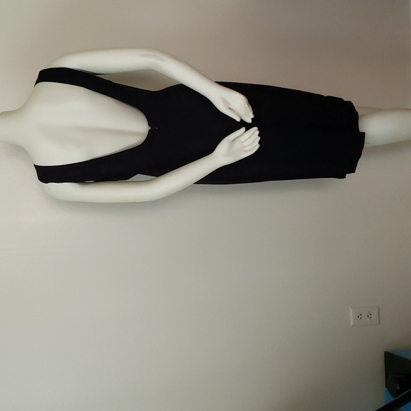 Backless Little Black Dress S.G. Gilberts black crepe   Vintage 1990s sz 12 - Picture 6 of 12